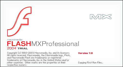 Splash in Macromedia Flash MX Professional 2004