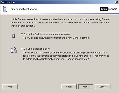 IBM Lotus Domino Server首次配置详解