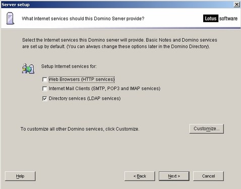 IBM Lotus Domino Server首次配置详解